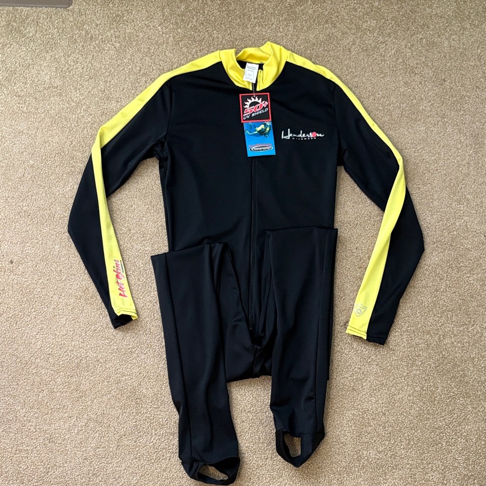 Men's & Women’s Black and Yellow Dive Skin - NWT